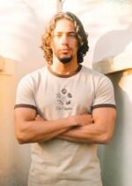 La Riviera Beige & Brown Tee - Image 3