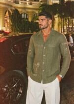La Riviera Linen | Olive Green & Gold - Image 3