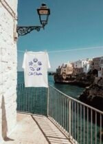 La Riviera White & Blue Tee - Image 4