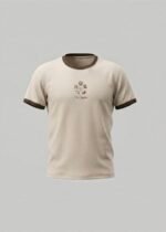 La Riviera Beige & Brown Tee