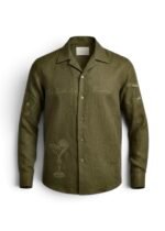 La Riviera Linen | Olive Green & Gold