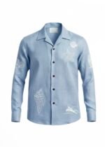 La Riviera Linen | Light Blue white